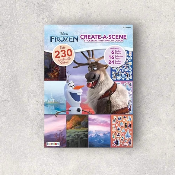 New Frozen Create a Scene Sticker Activity Book - Picture 1 of 4